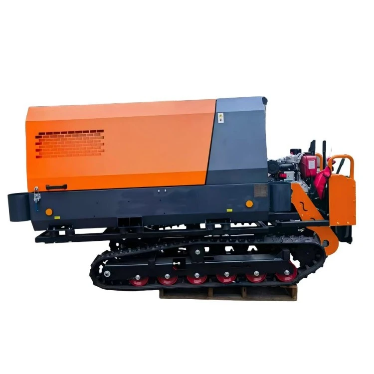 Compressore d'aria a vite mobile cingolato