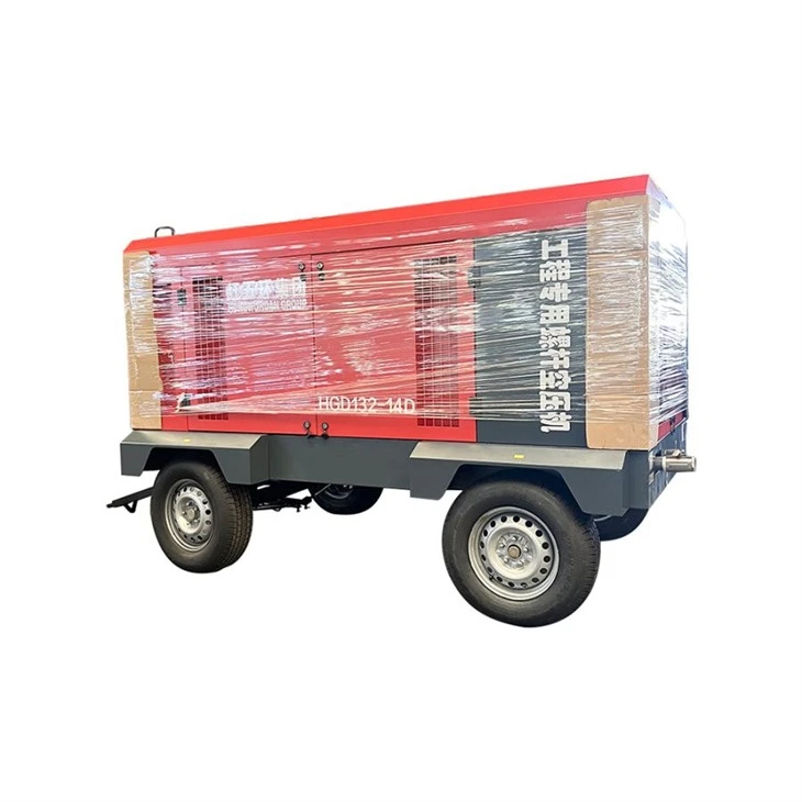 Compressore d'aria portatile diesel a vite per miniere serie HG