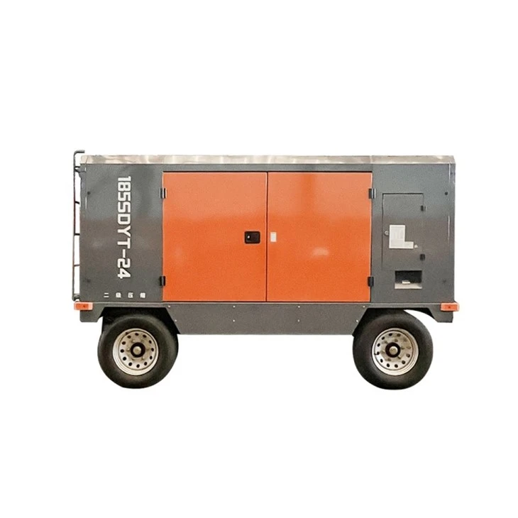 Compressore d'aria a vite a due stadi elettrico portatile diesel ad alta pressione da 24 bar