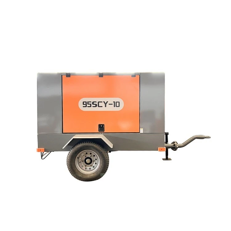 Diesel engine Mobile screw air compressor