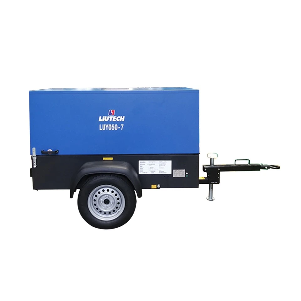 050-7 Liutech Air Compressor175 Psi Diesel a 7 bar Macchina del compressore d'aria per il mining