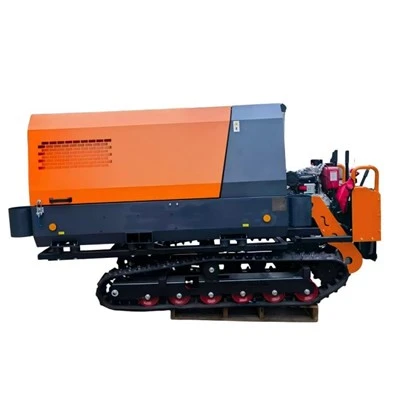 Compressore d'aria a vite mobile cingolato