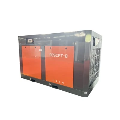 Compressore d'aria elettrico rotativo a vite montato su camion